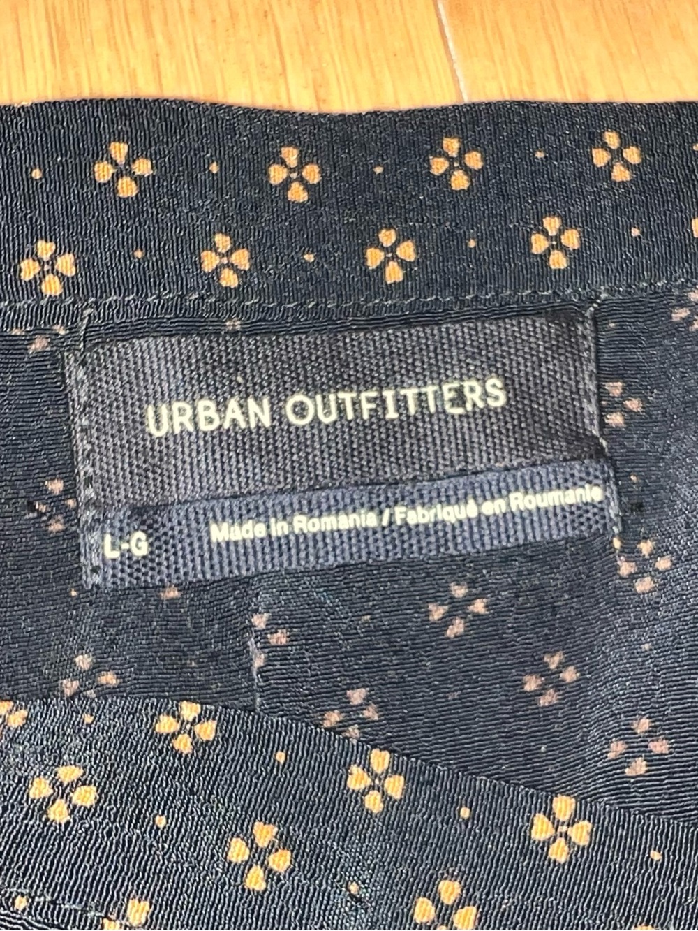 URBAN OUTFITTERS Black Patterned Button-Front with Side Slit Maxi Skirt - Picture 2 of 2